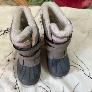 Girls Snow Boots - Gray and purple/SZ 12